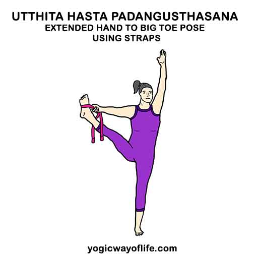 Utthita Hasta Padangusthasana with yoga straps