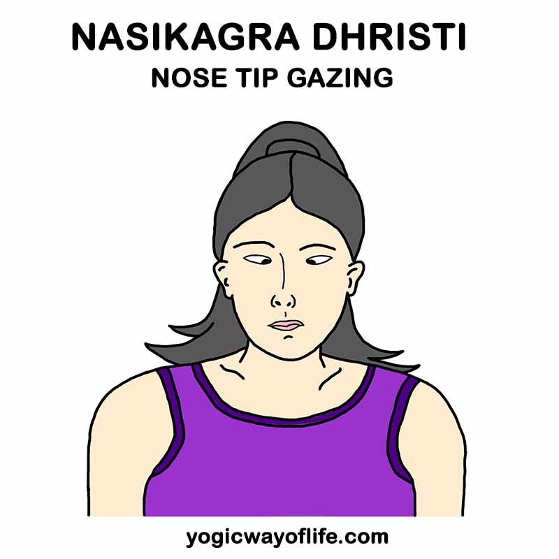 Nasikagra Drishti - Nose Tip Gazing