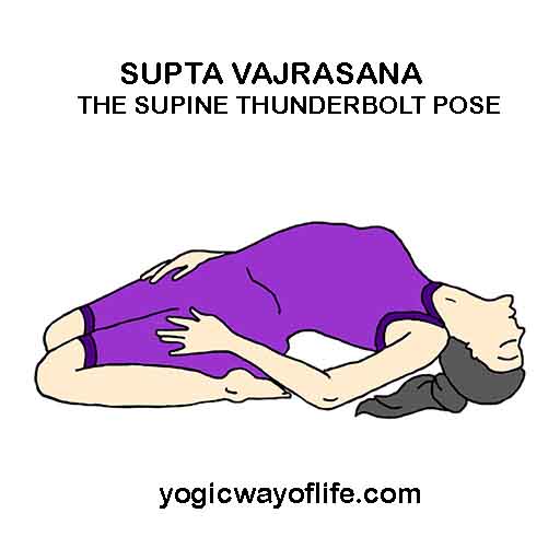 SUPTA VAJRASANA - Supine Thunderbolt Pose