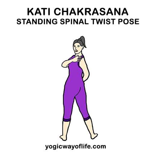 Kati Chakrasana - Standing Spinal Twist Pose