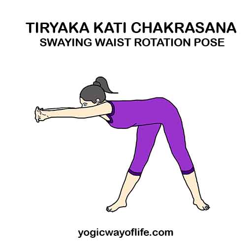 Tiryaka Kati Chakrasana - Swaying Waist Rotation Pose