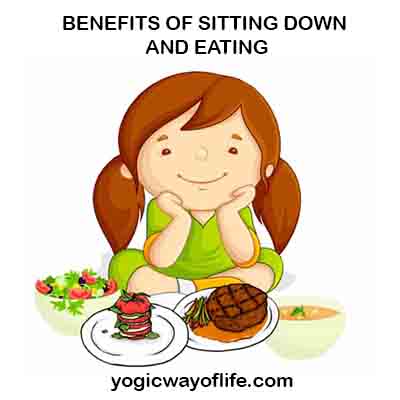 Benefits of sitting down and eating
